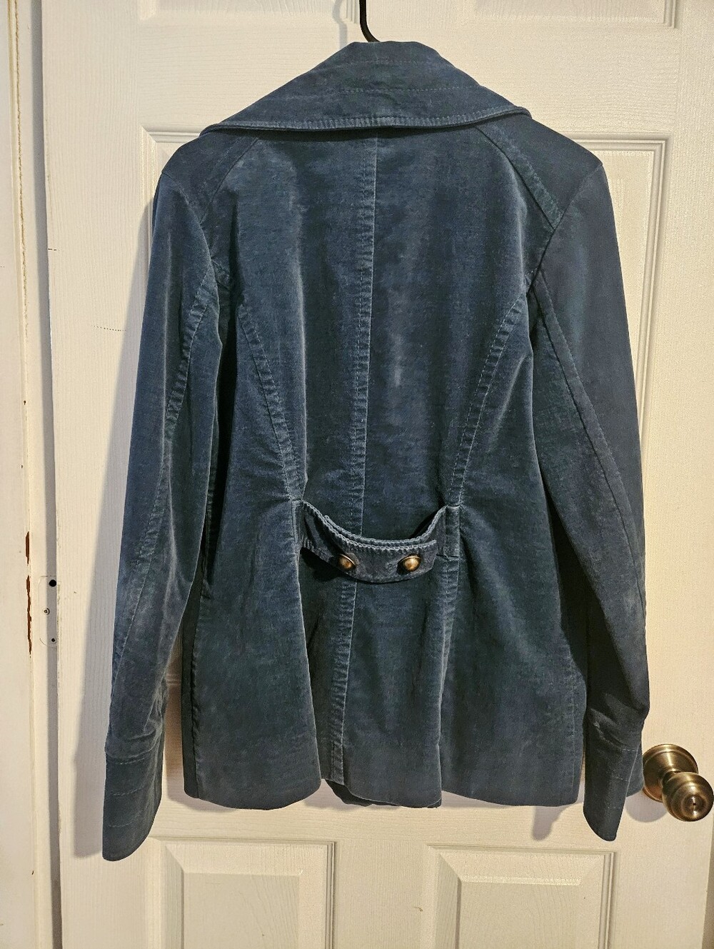H&M Woman's coat in Dark Teal Midweight jacket size 14 - Picture 6 of 8